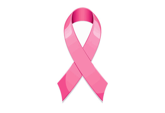 Pink Ribbon Symbol Representing Breast Cancer Awareness and Support for Health Initiatives and Research in Community and Global Movements