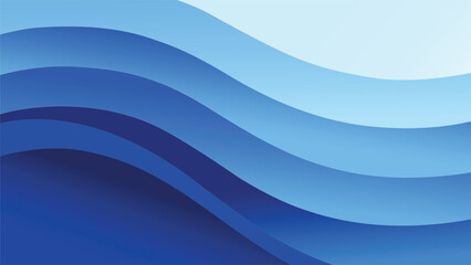 Abstract flowing blue layers create a dynamic and modern background design