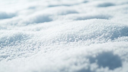 Obraz premium Soft white snow blanket covering ground, creating serene winter landscape for holiday ambiance