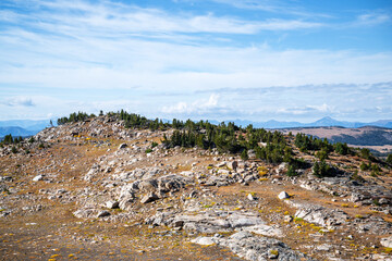 High Alpine Plateau Along the Beartooth Highway in the Rocky Mountains