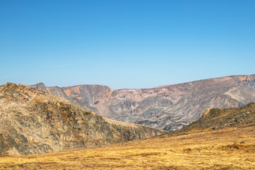 High Alpine Plateau Along the Beartooth Highway in the Rocky Mountains
