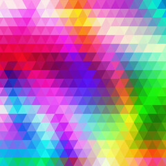 Fototapeta premium Abstract rainbow background consisting of colored triangles. eps 10