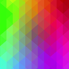 Obraz premium Abstract rainbow background consisting of colored triangles. eps 10