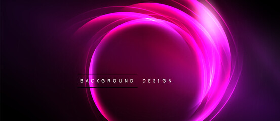 Abstract pink swirls over dark background. Modern design element, vibrant energy, glowing lines create dynamic visual impact.