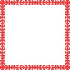 Simple Square Frame with White Background, Amazing Frame, Border Frame and Unique Photo Frame, Red Color Frame, Unique Square Frame