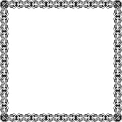 Simple Square Frame with White Background, Unique Frame, Border Frame and Amazing Photo Frame, Black Color and Amazing Square Frame