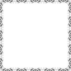 Simple Square Frame with White Background, Amazing Frame, Border Frame and Unique Photo Frame, Black Amazing Square Frame