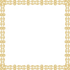 Simple Square Frame with White Background, Amazing Frame, Unique Border Frame and Photo Frame, Sharp Golden Square Frame