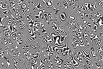 Fototapeta premium Complex Biological or Topographical Abstract Black and White Pattern