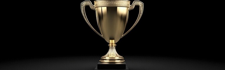 A shining trophy symbolizes achievement and excellence in a competitive environment.