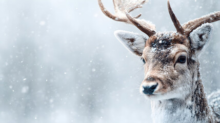Obraz premium deer in winter