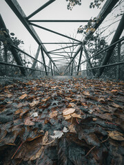 Dark and Atmospheric Pedestrian Bridges and Tunnels on the Burton Washlands Walkway, UK