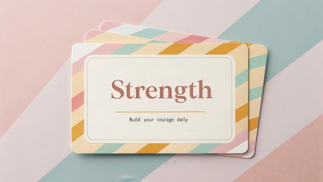 "Strength: Daily Affirmation Cards for Well-being"