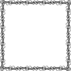 Simple Square Frame with White Background, Amazing Frame, Border Frame and Unique Photo Frame, Black Square Frame