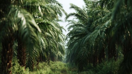 Palm grove pathway