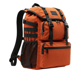 Orange camping backpack travel hiking rucksack daypack outdoor gear adventure bag trekking backpack for men women