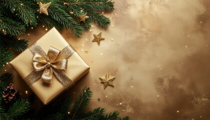 Festive gift presentation holiday celebration product arrangement cozy indoor environment close-up view evoking joy and anticipation