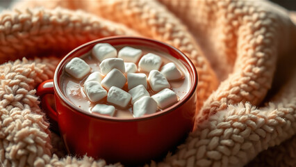 Christmas Background Photo with Festive Holiday Decorations and Warm Lights