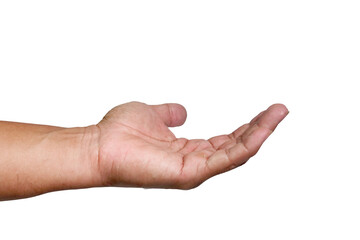 Offering Hand: An outstretched hand, palm upward, ready to offer or receive, conveying the gesture of assistance and openness.