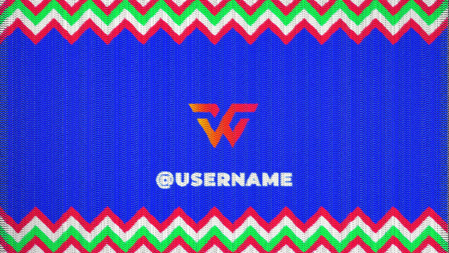 Christmas Knit Sweater Logo Reveal &ndash; Festive Wide Animation