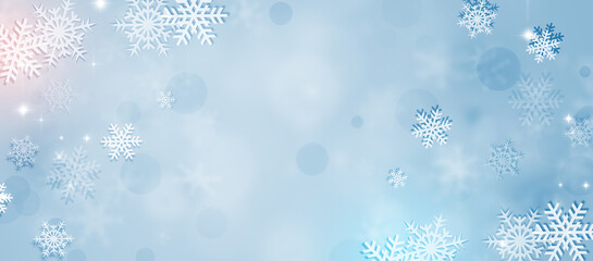 Bright Winter Snow Banner