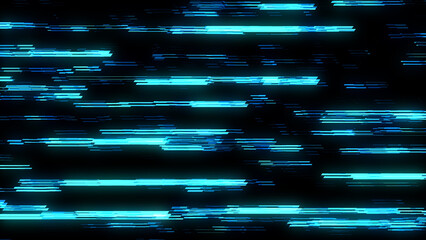Technology background with neon glitch texture. Digital tv noise effect. Hacking computer. Damage screen. Abstract error at hack. 3D rendering. © ASdesign0714