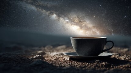 Fototapeta premium Cosmic coffee break