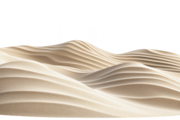 A serene landscape of gently rolling sand dunes under a clear sky. the natural beauty of the desert environment. ideal for backgrounds in travel and nature-related projects