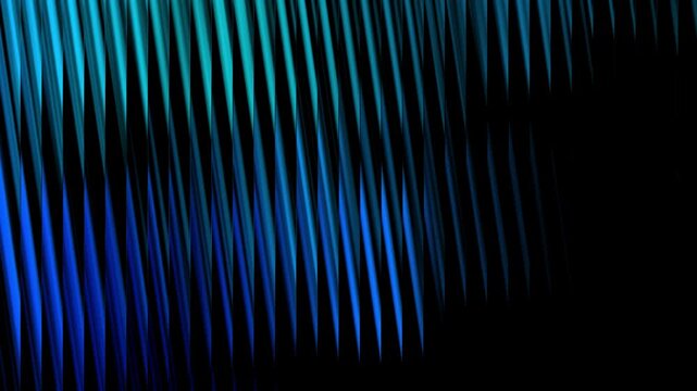 Neon soft vertical wave light gradient background.Futuristic neon waves of blue green gradient flow in endless dance of light and motion with fractal glass glowing animation.