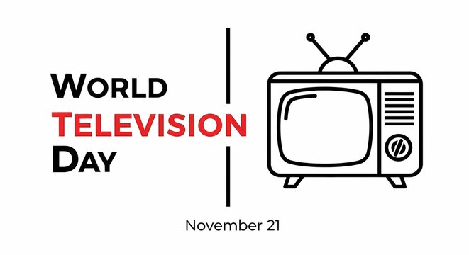 World television day vector illustration isolated on white background november 21