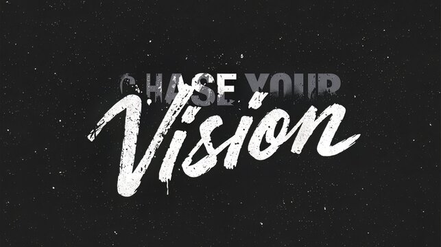 Choose your vision inspirational typography quote