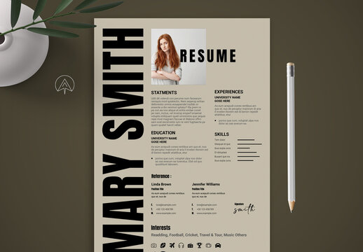 Clean Resume Layout