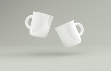 Realistic Mug Mockup 3D Rendered