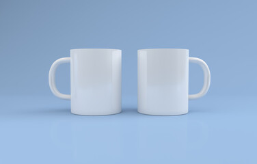Realistic Mug Mockup 3D Rendered