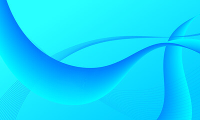 blue green turquoise smooth lines wave curves soft gradient abstract background