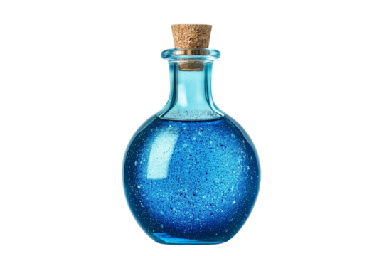 Fantasy Magic Bottle with Liquid Transparent Background PNG