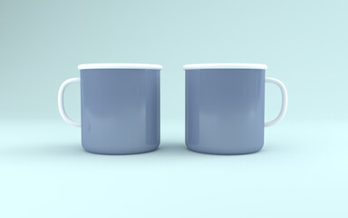 Realistic Mug Mockup 3D Rendered