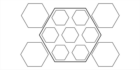 honeycombs icon. Element of education for mobile concept and web apps icon. Thin line icon for website design and development, app development. Premium icon on white background