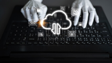 AI artificial intelligence optimizes cloud infrastructure with virtual assistants and intelligent automation, improving scalability, security, and digital business continuity. Latch