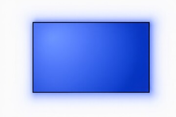 Blue Gradient Screen with Soft Glow – Minimal TV Display