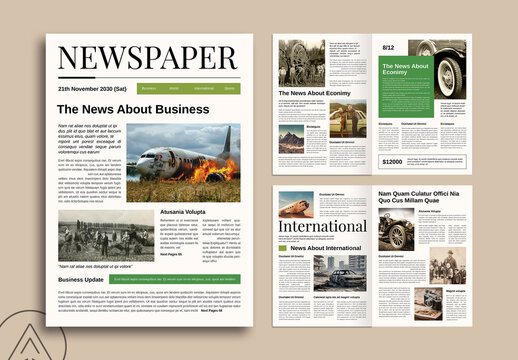 Newspaper Template Layout