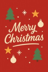 Red Christmas Greeting Card
