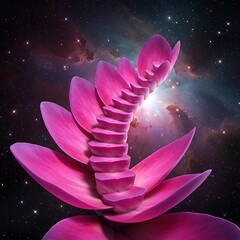 Pink floral stairway to heaven