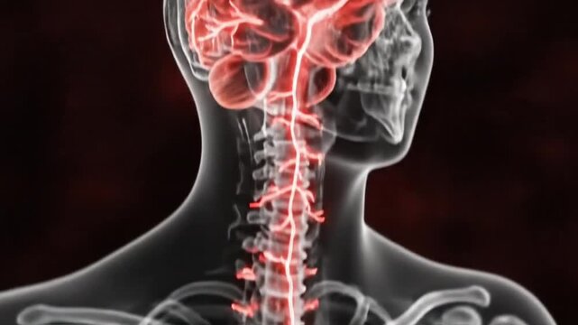 Neural Pain Pathway Transmission, Signal Traveling to Brain