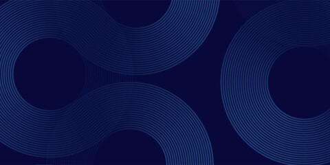 Abstract blue glowing geometric lines modern shiny blue circle lines pattern.