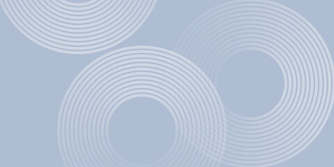 White geometric abstract background overlap layer on bright space with lines effect decoration. Modern graphic design element circles style concept for banner, modern vector arts