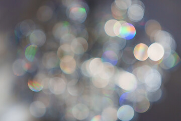 Fototapeta premium Colorful light reflections create a dreamy atmosphere