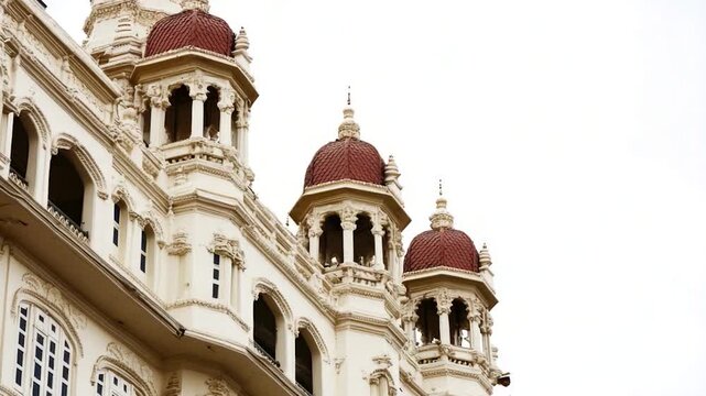 A tall structure with a prominent clock face, suitable for architectural or cityscape uses