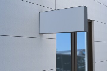 Showcase your brand with a modern blank outdoor business sign mockup for impactful advertising solutions