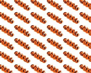 Abstract marble background mixing vibrant orange with deep black, enhanced by angled streaks. The pattern gives a strong, energetic, and stylish graphic look.